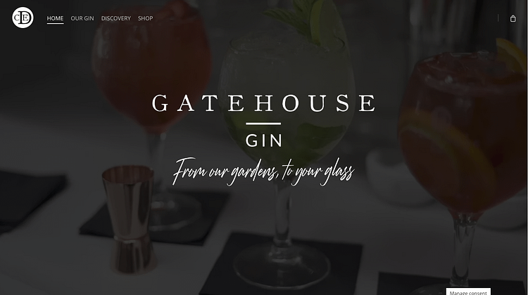 Image of Gatehouse Gin Homepage